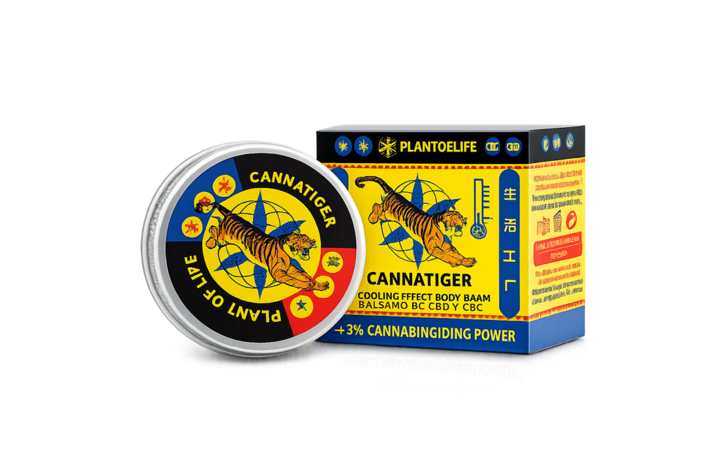 Baume du Tigre 3% CBD effet froid 12ml pot et emballage