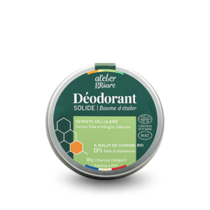 déodorant solide CBD bio détente cellulaire 30ml certifié Ecocert